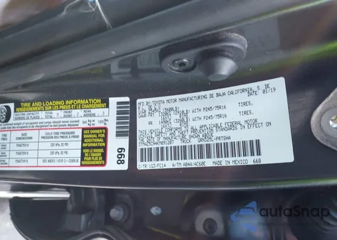 2019 Toyota Tacoma Sr5 V6 from USA, damaged, VIN 3TMAZ5CN4KM091207